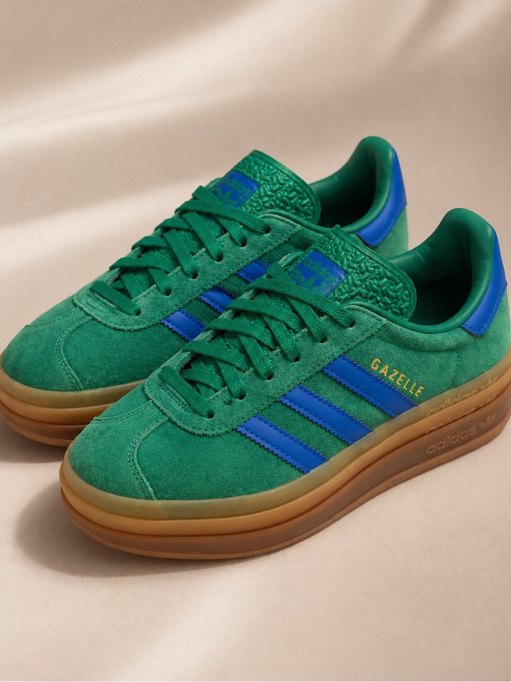 Adidas Gazelle Bold “Green Blue Gum” Women’s
